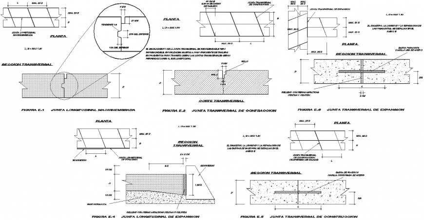 Backup rod -floors-bridle joint detail dwg file