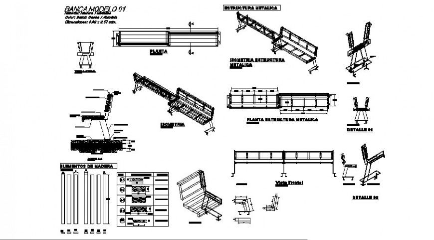 Bank furniture detail drawing in dwg file.