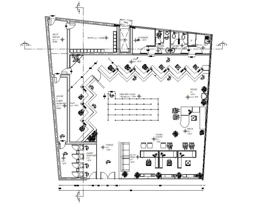 bank layout plan drawing autocad file