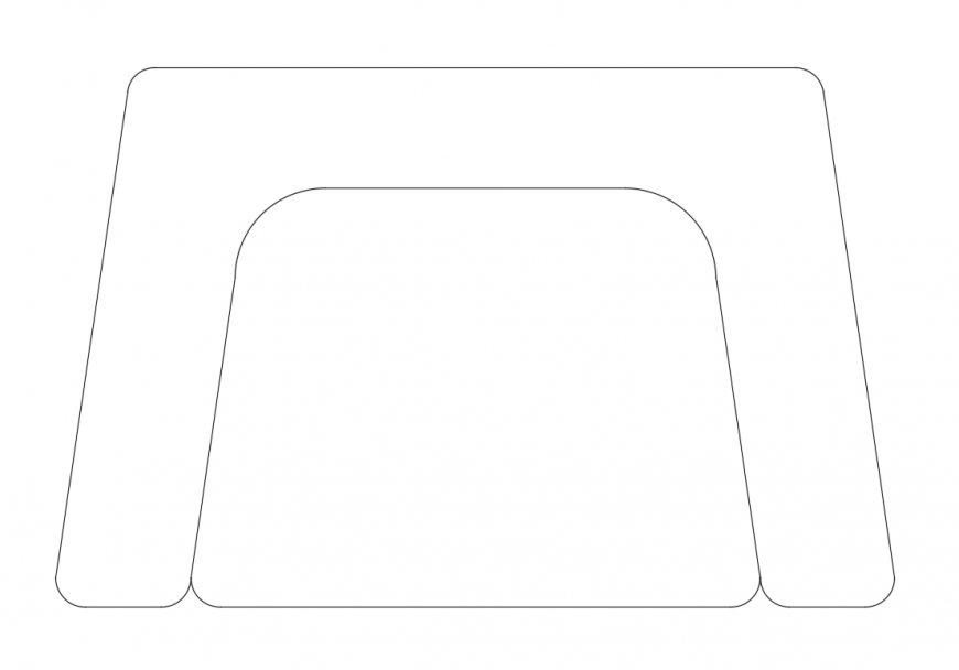 Bar chair small top view elevation cad block details dwg file