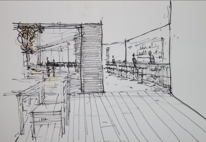 Bar sketch 2d detailing