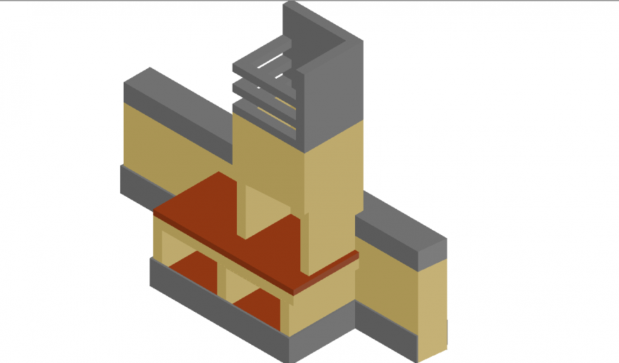 Barbeque plan with a detailing dwg file.
