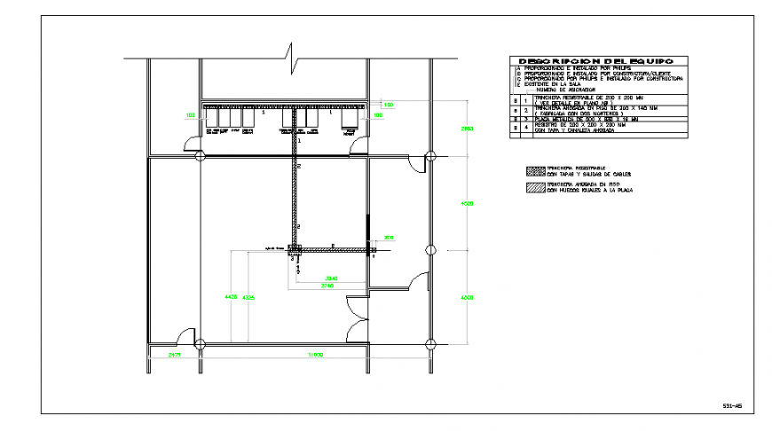Base Location Plan Detail in DWG file