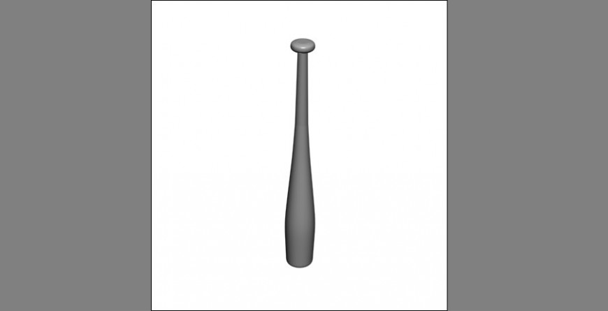 Baseball bat detail playing equipment block 3d model layout 3d max file