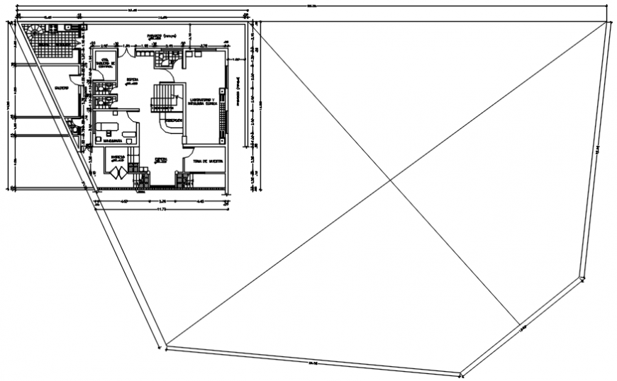 Basement plan of clinic in AutoCAD file