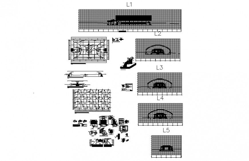 Basketball court ground details plan 2d view autocad file