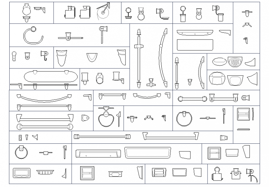 Bath Room Equipment Block Detail