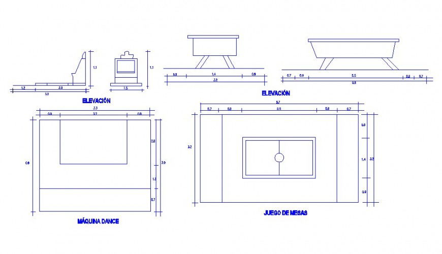 Bath tub all sided elevation cad drawing details dwg file