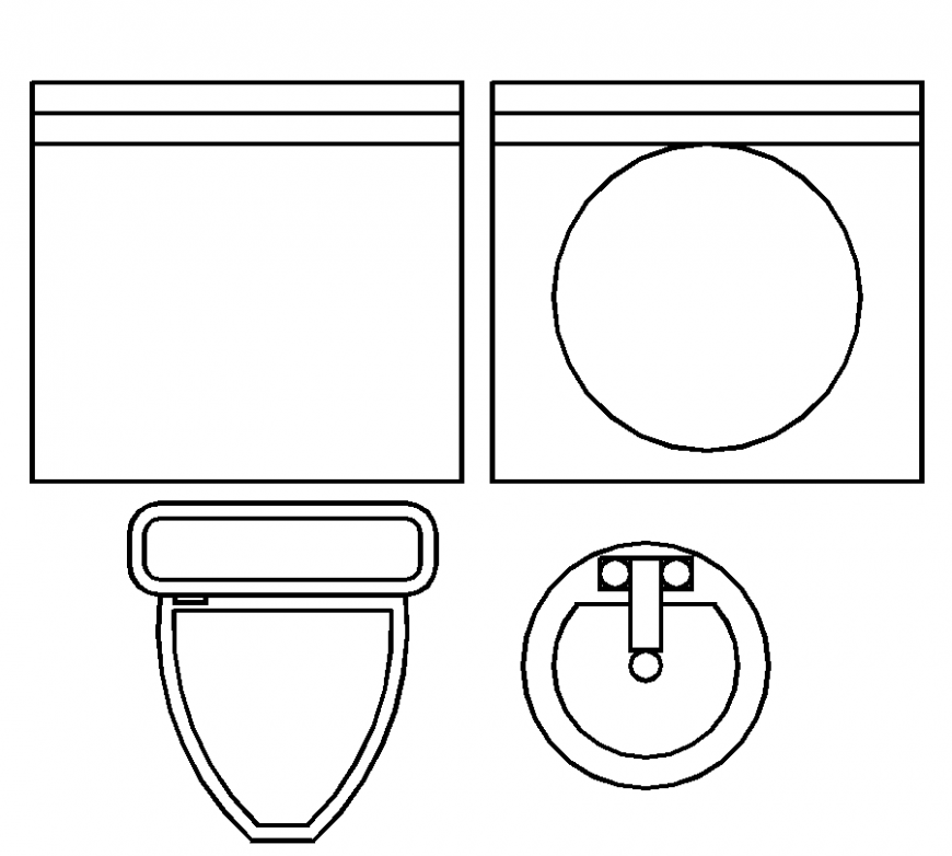 Bathroom design with different types of bath tub design dwg file