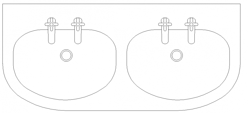 Bathroom design with wash tub area view with washbasin design dwg file