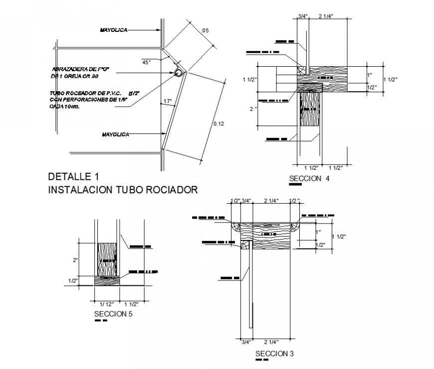 Bathroom door detail elevation and plan dwg file
