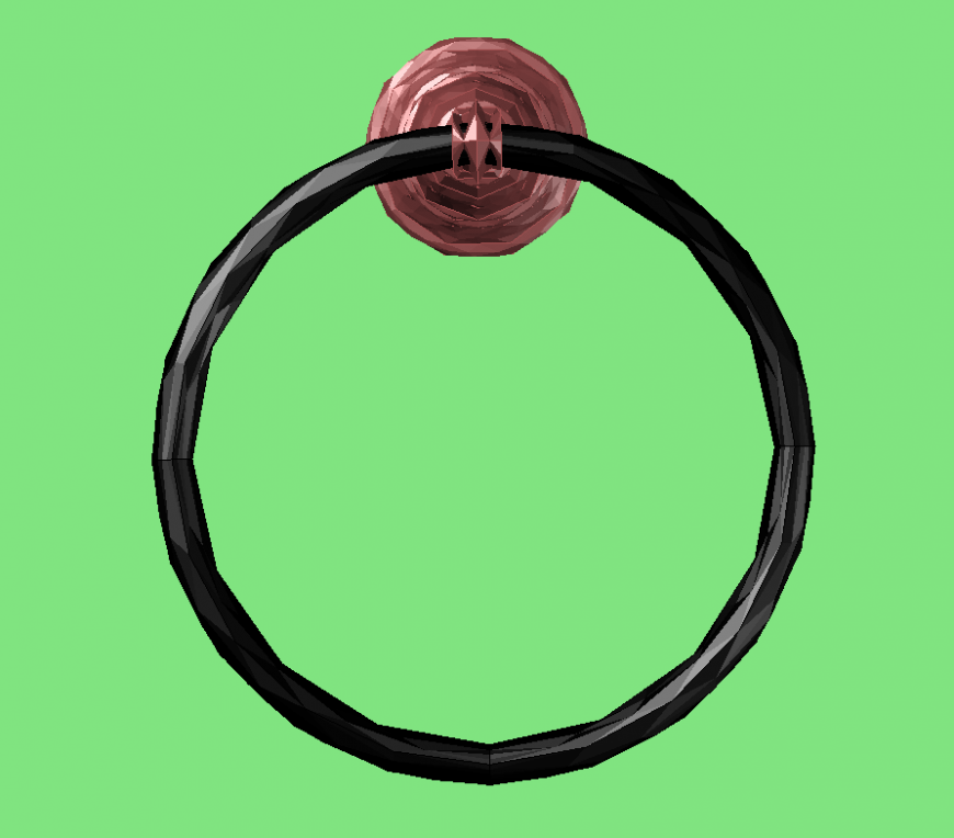 Bathroom fixture detail 3d model layout dwg file