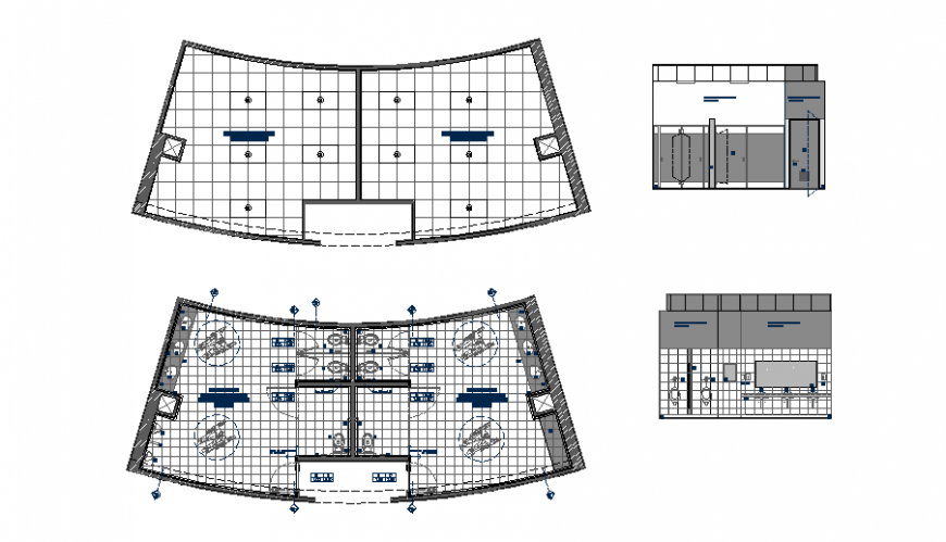 Bathroom floor plan in dwg file.