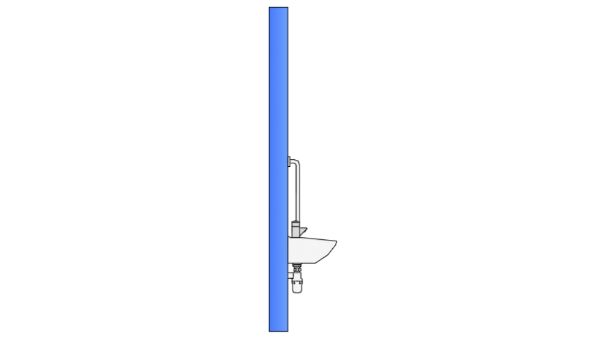 Bathroom front sectional detail