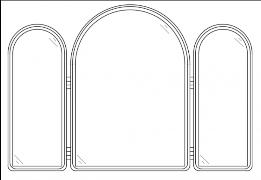 Bathroom mirror design