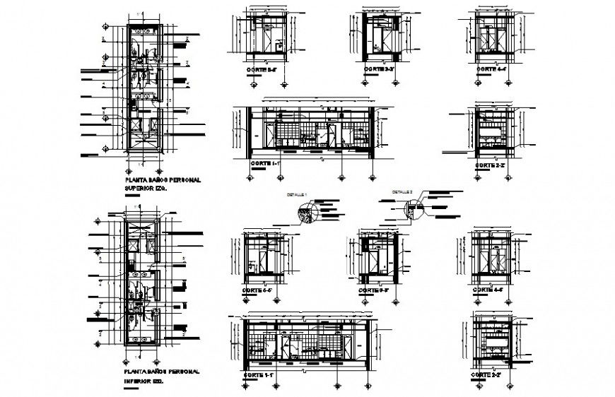 Bathroom toilet area drawings details plan and elevation autocad file