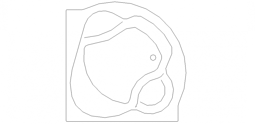 Bathroom washing area design view dwg file