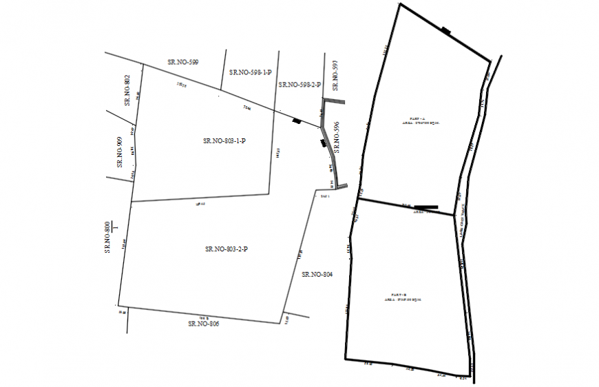 Bavala and Sachana village planning and landscaping details dwg file