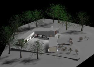 3D House Design CAD Drawing for Modern Architecture Visualization