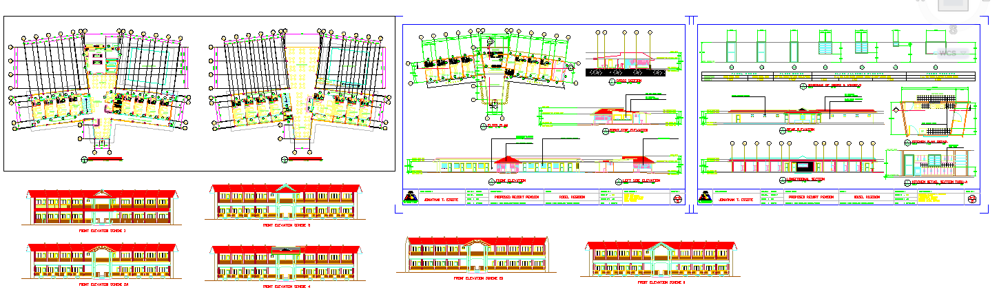 Apartment and Restaurant plan