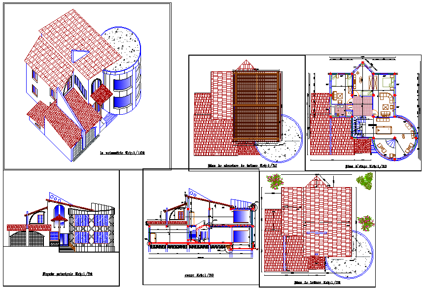 Isometric Bungalow plan