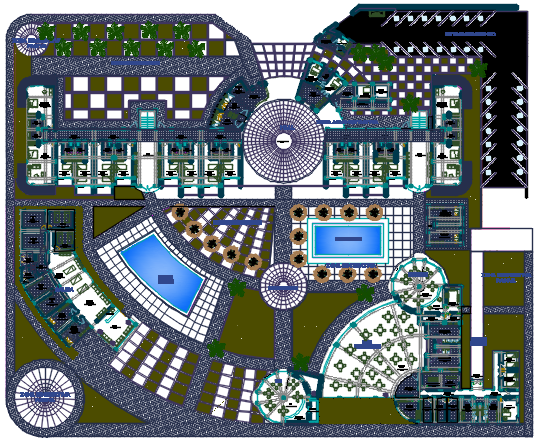 beach restaurant dwg file