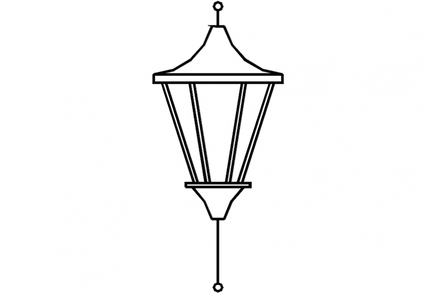 Beacon light drawings 2d view autocad file