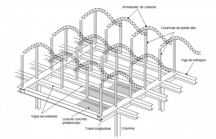 Beam and column construction project