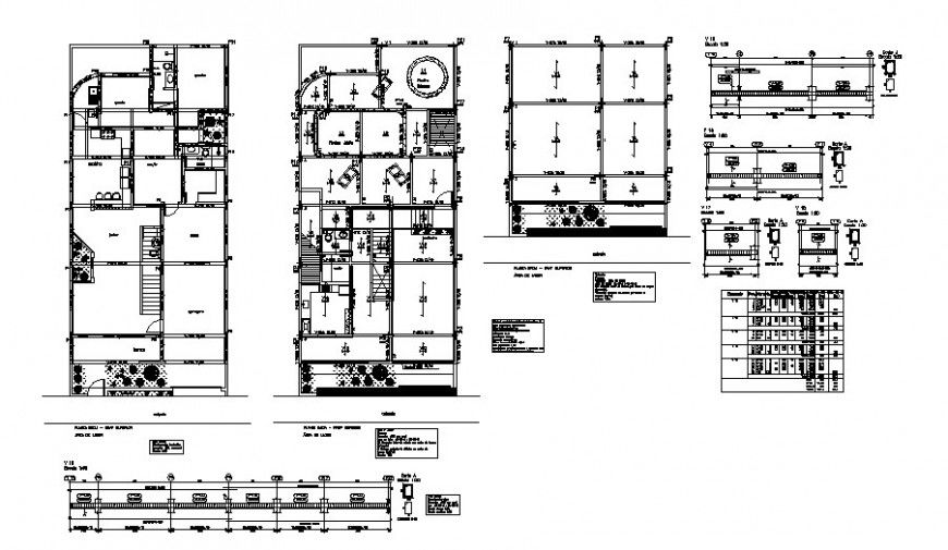 Beam apartment flat section plan autocad file