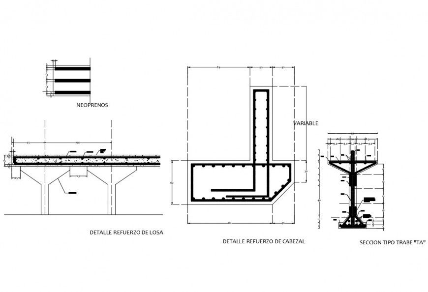 Beam construction cad drawing details dwg file