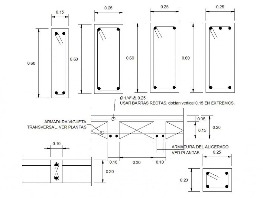 Beam cutting detail cad file