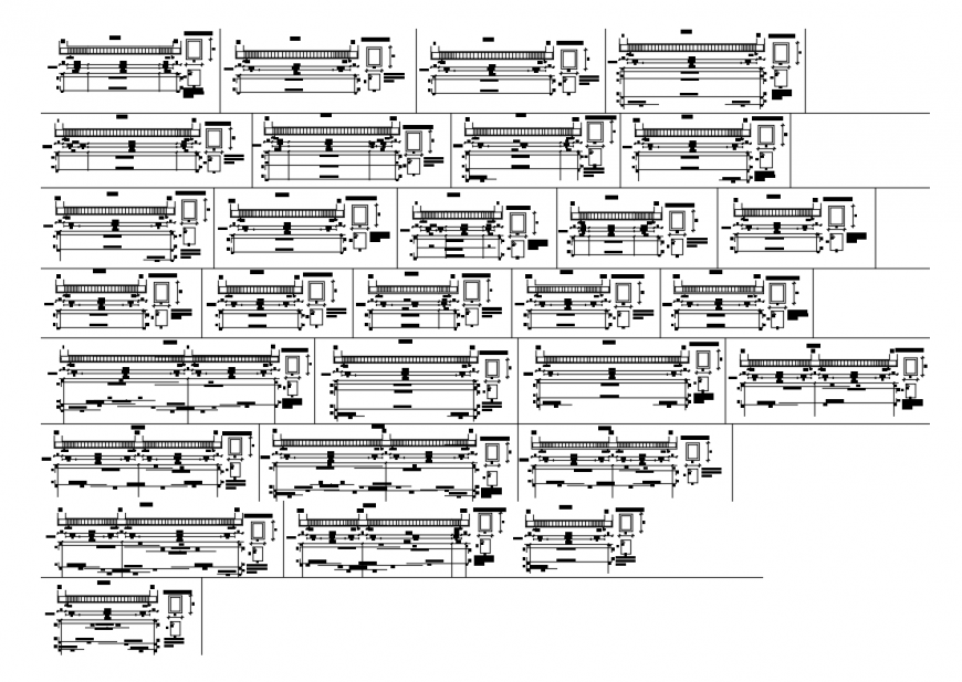Beam foundation structure of building cad drawing details dwg file