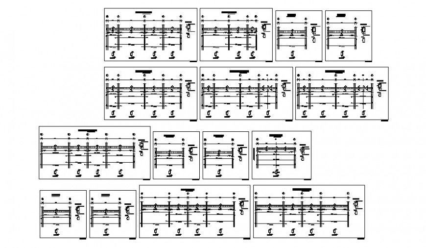 Beam reinforcement schedule of house cad drawing details dwg file