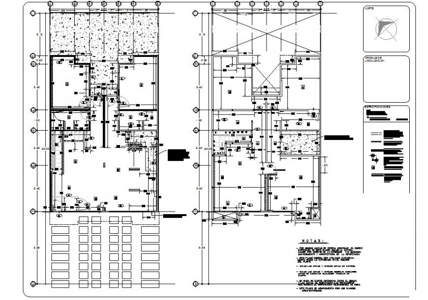 Beam section house plan autocad file