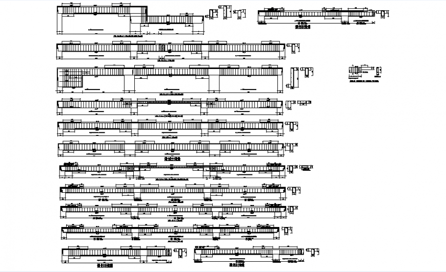 Beam section plan dwg file