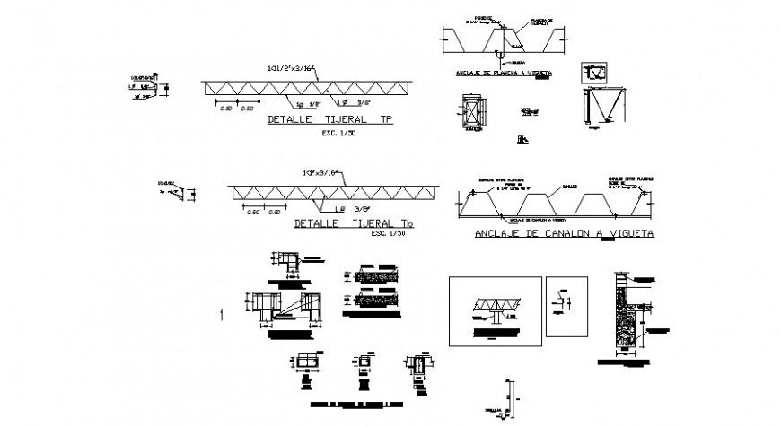 Beam structure and construction details of water tank dwg file