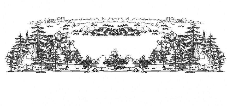 Beautiful tree and plant elevation 2d blocks drawing details dwg file