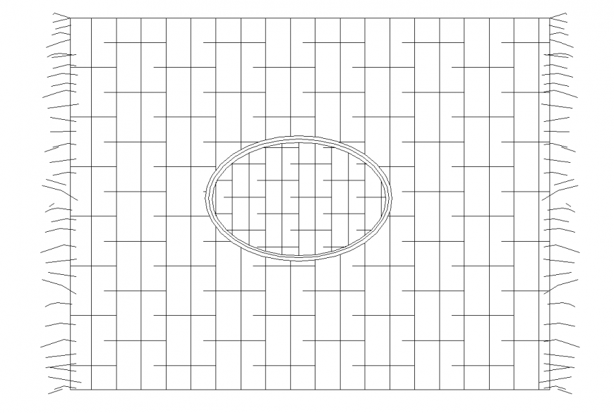 Bed Design View with Furniture Details in DWG File