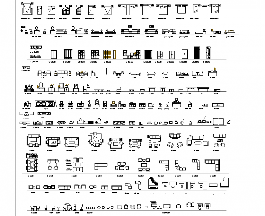 Bed plan with a detail dwg file.