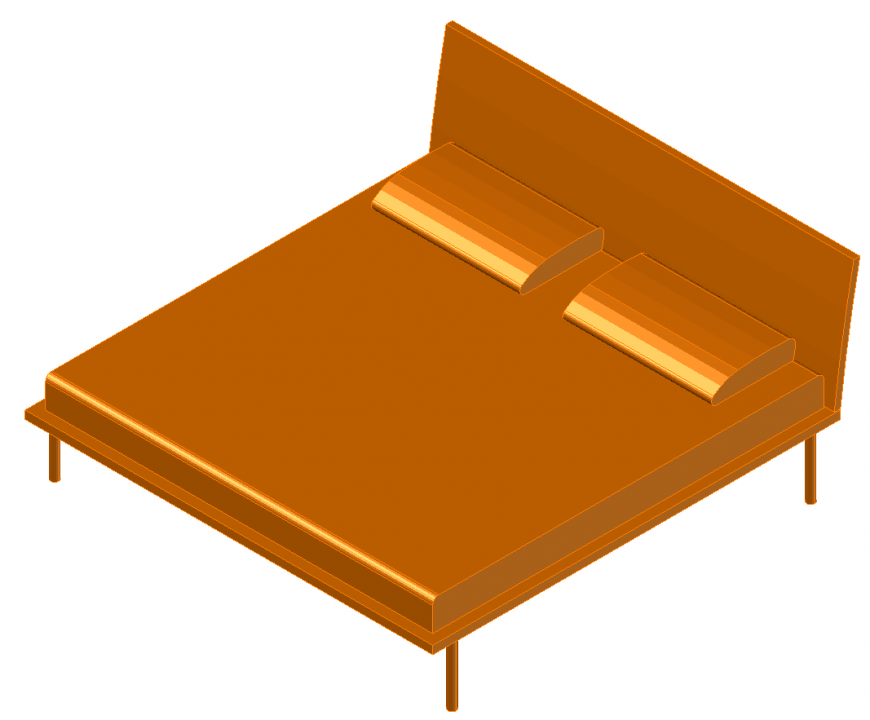 Bed plan with a detailing dwg file.