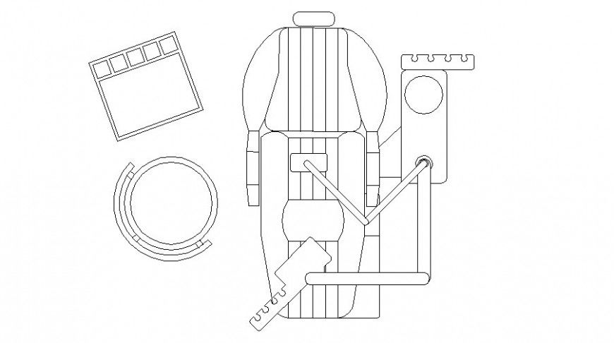 Bed room dentist hospital detail dwg file