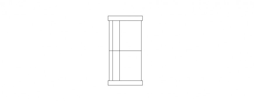 Bench type chair elevation block cad drawing details dwg file