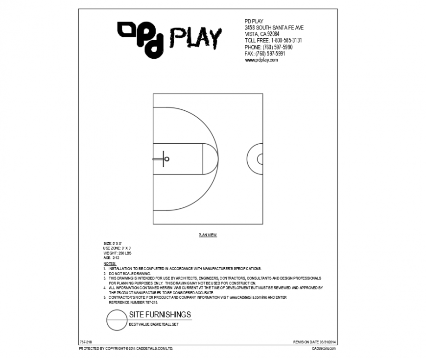 Best value basketball set play equipment details of garden dwg file
