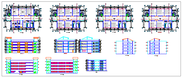Architectural acadmy design drawing