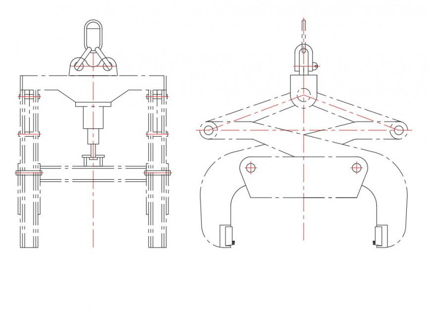 Billet spreader CAD drawings plan
