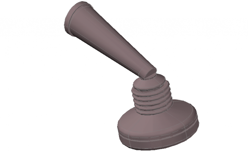 Binocular 3 D modal detail dwg file