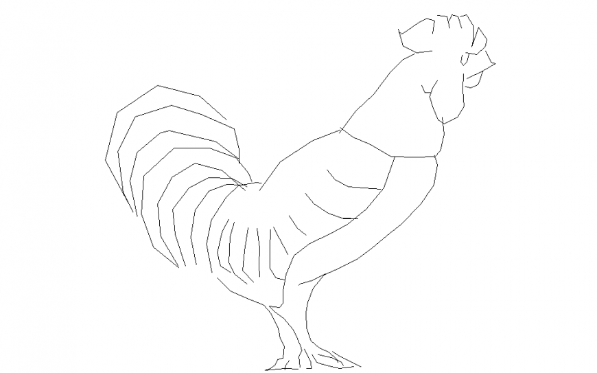 Bird Block 2D Design Download file