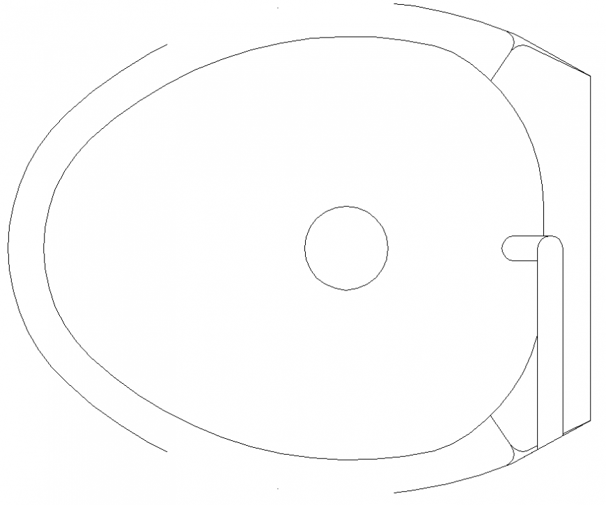 Block detail of w.c in dwg file.