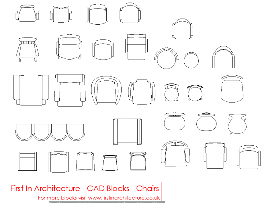 Blocks Chairs Imperial detail dwg file