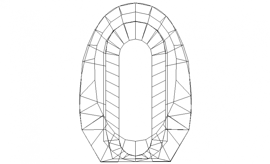 Blocks sanitary 2 D modal detail dwg file